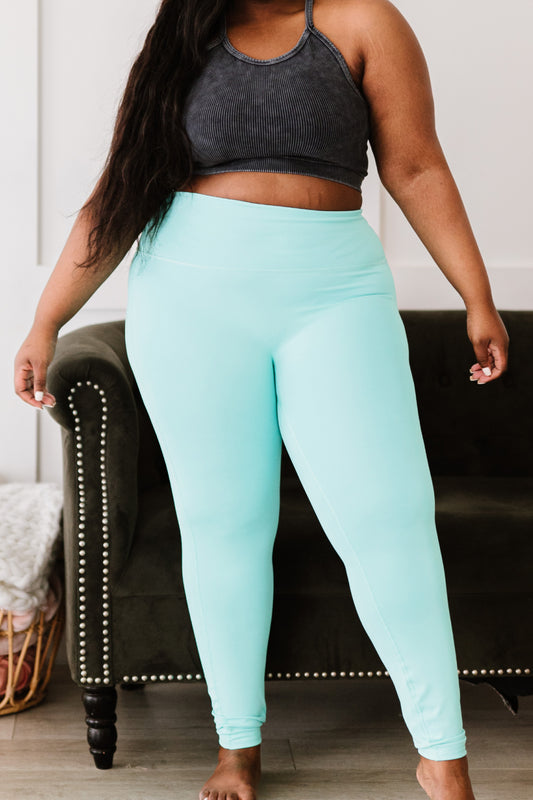 Zenana On Your Mark Full Size Run High Waisted Active Leggings