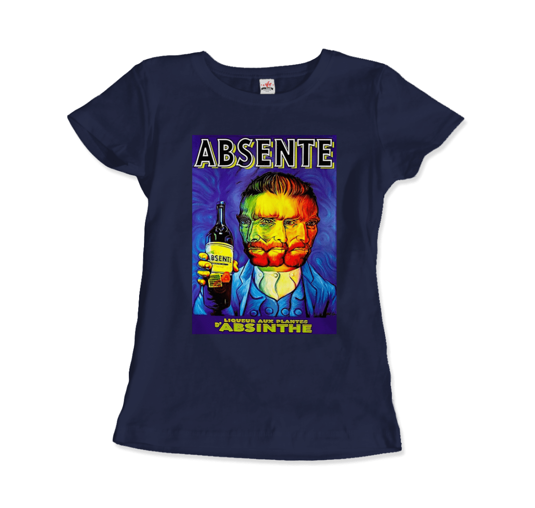 Absente, Vintage Absinthe Liquor Advertisement With Van Gogh T-Shirt