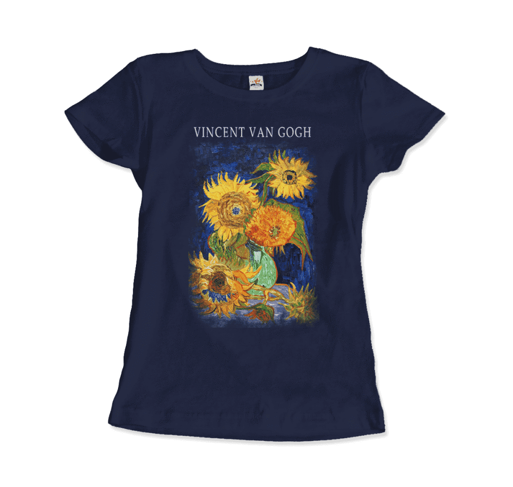 Van Gogh Five Sunflowers 1888, Artwork T-Shirt