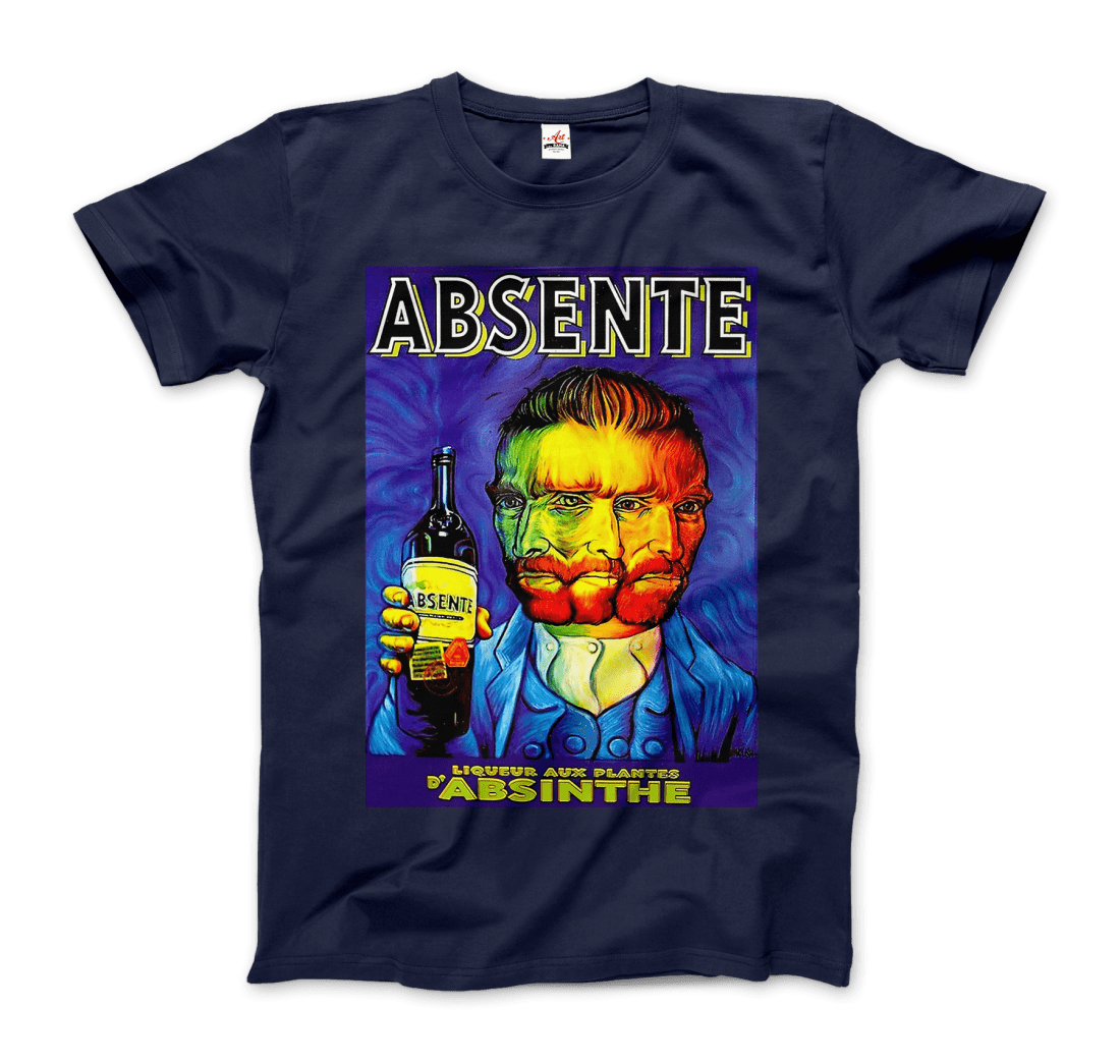 Absente, Vintage Absinthe Liquor Advertisement With Van Gogh T-Shirt