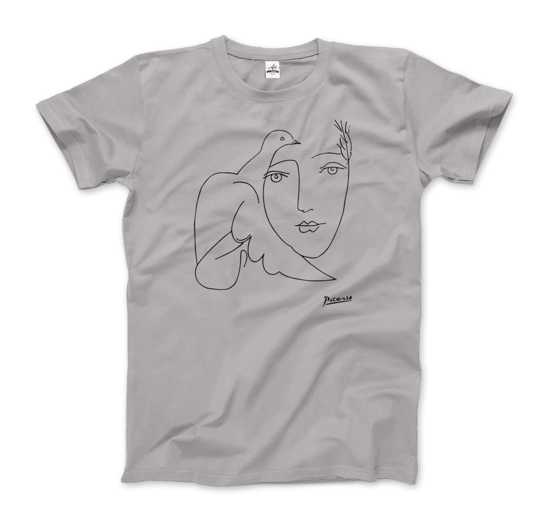 Pablo Picasso Peace (Dove and Face) Artwork T-Shirt