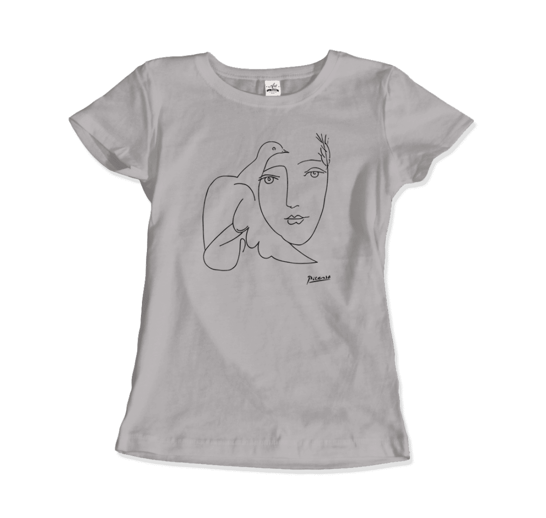 Pablo Picasso Peace (Dove and Face) Artwork T-Shirt