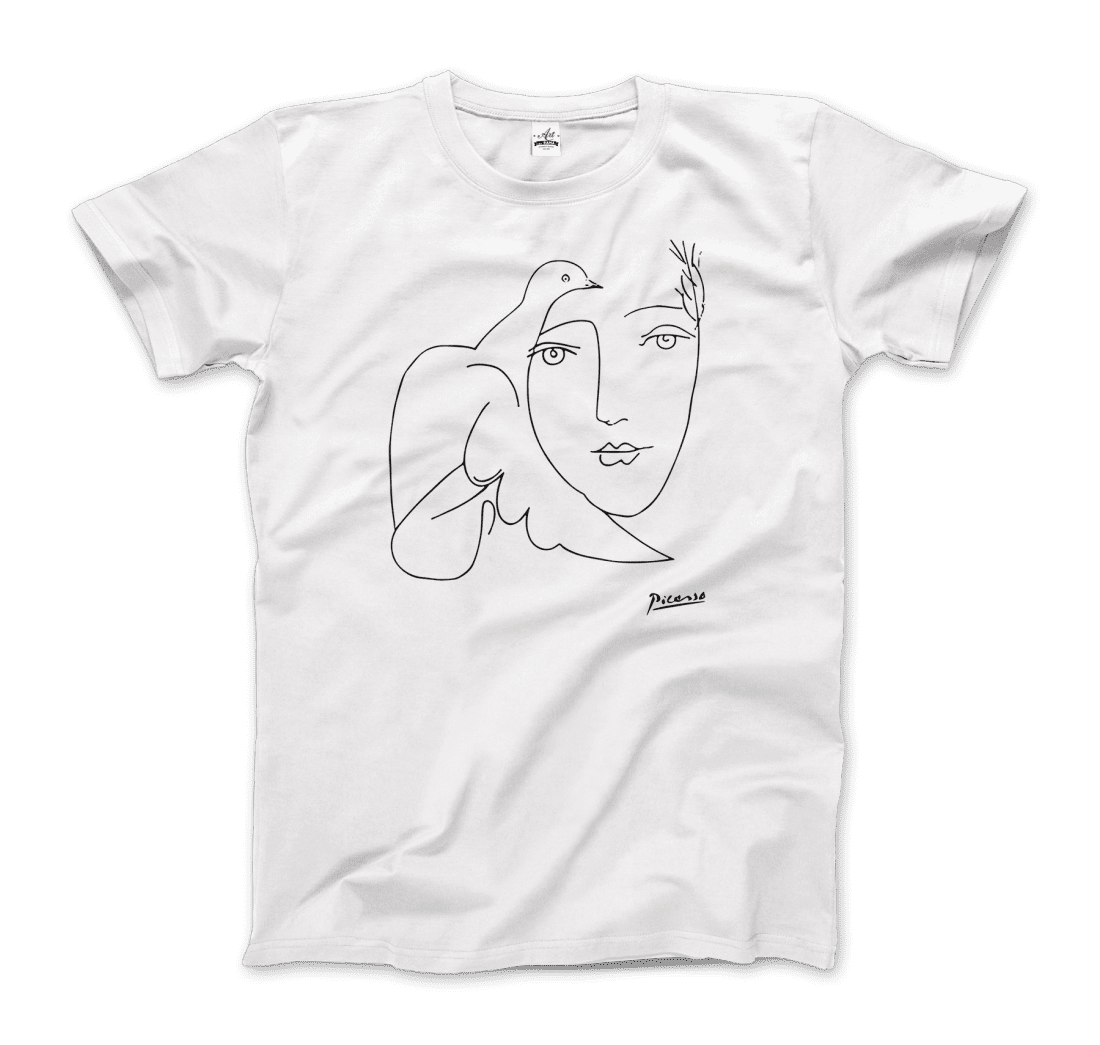 Pablo Picasso Peace (Dove and Face) Artwork T-Shirt