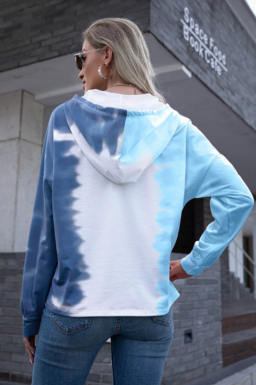 Tie-Dye Drawstring Hoodie