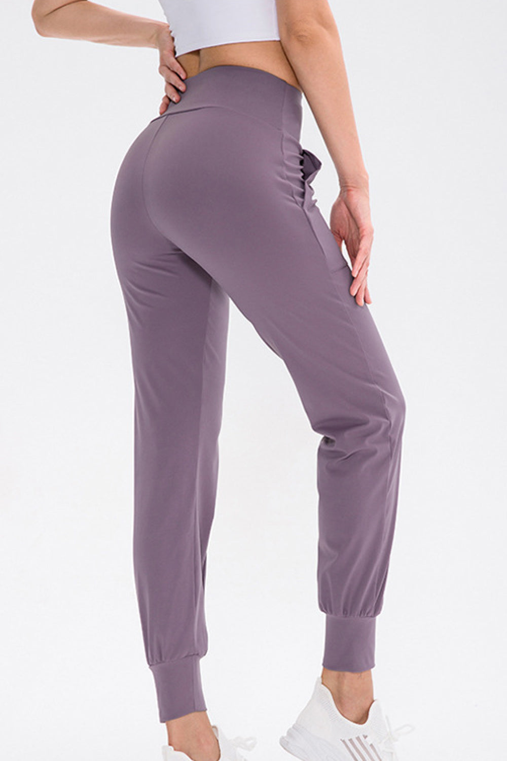 High Waist Joggers with Pockets