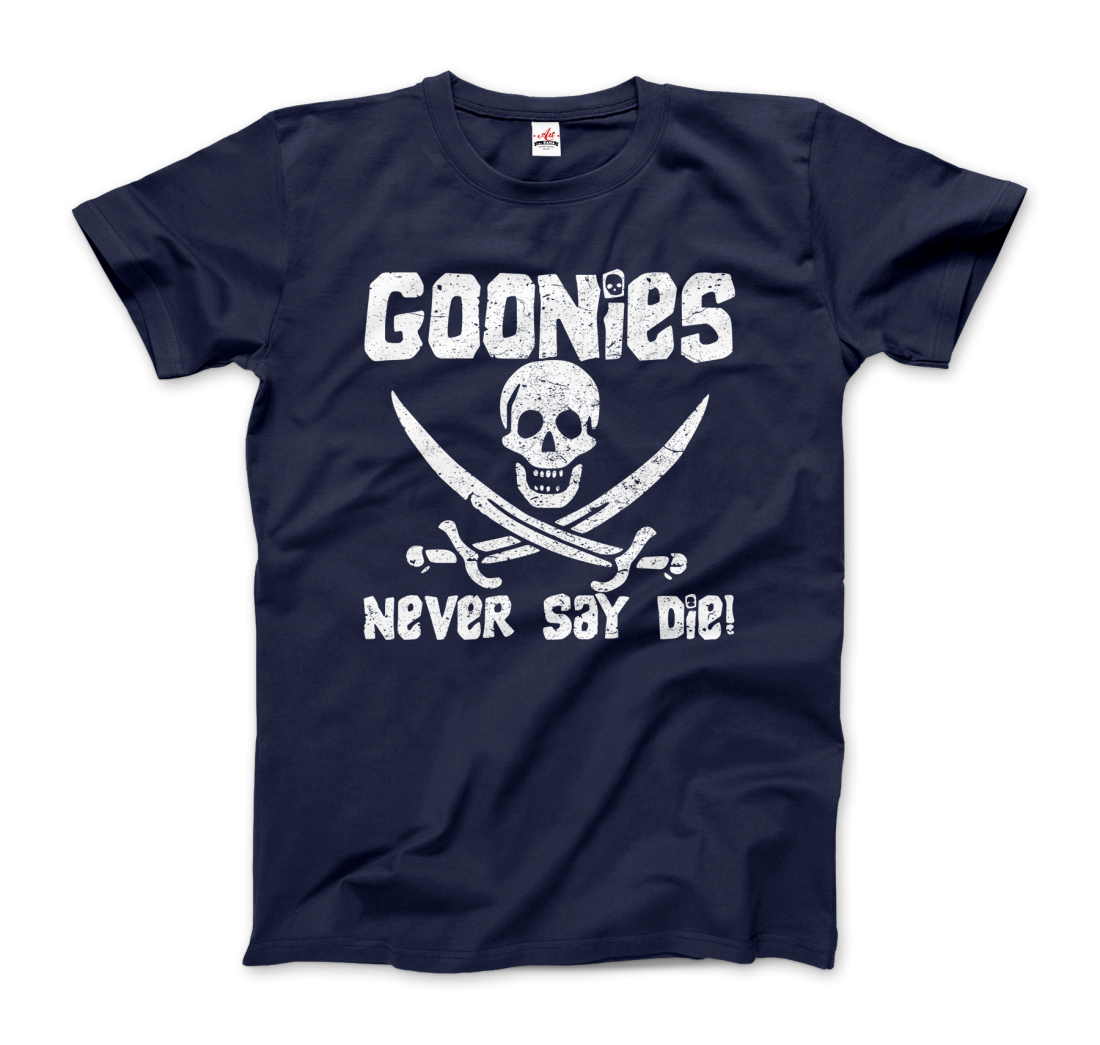 The Goonies Never Say Die Distressed Design T-Shirt