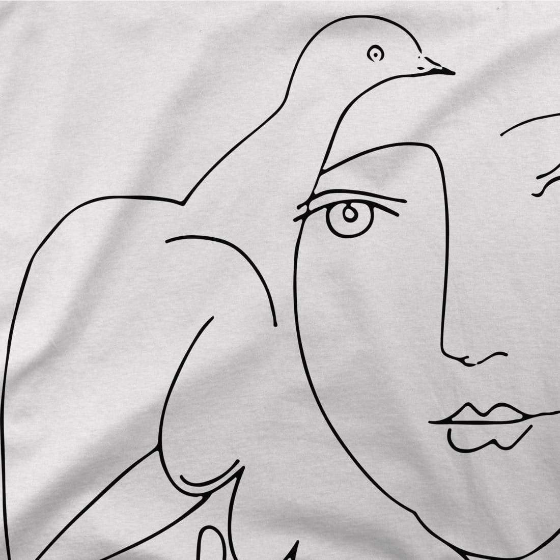 Pablo Picasso Peace (Dove and Face) Artwork T-Shirt