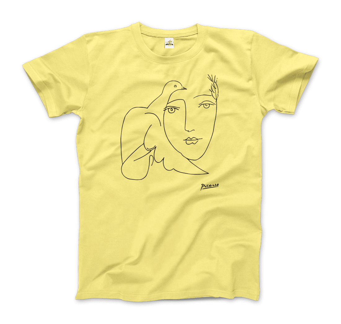 Pablo Picasso Peace (Dove and Face) Artwork T-Shirt