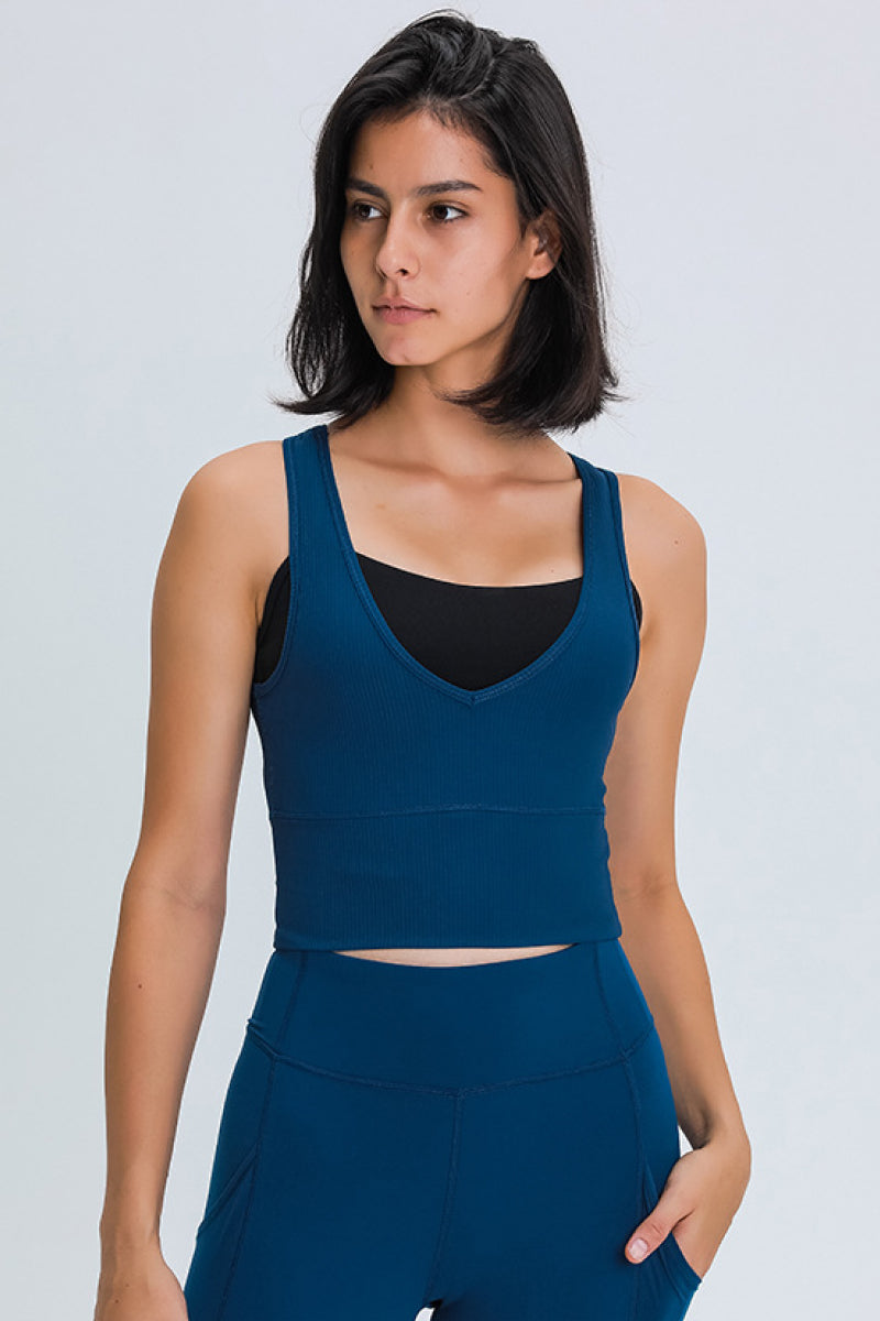 Ribbed Multiway Active Crop