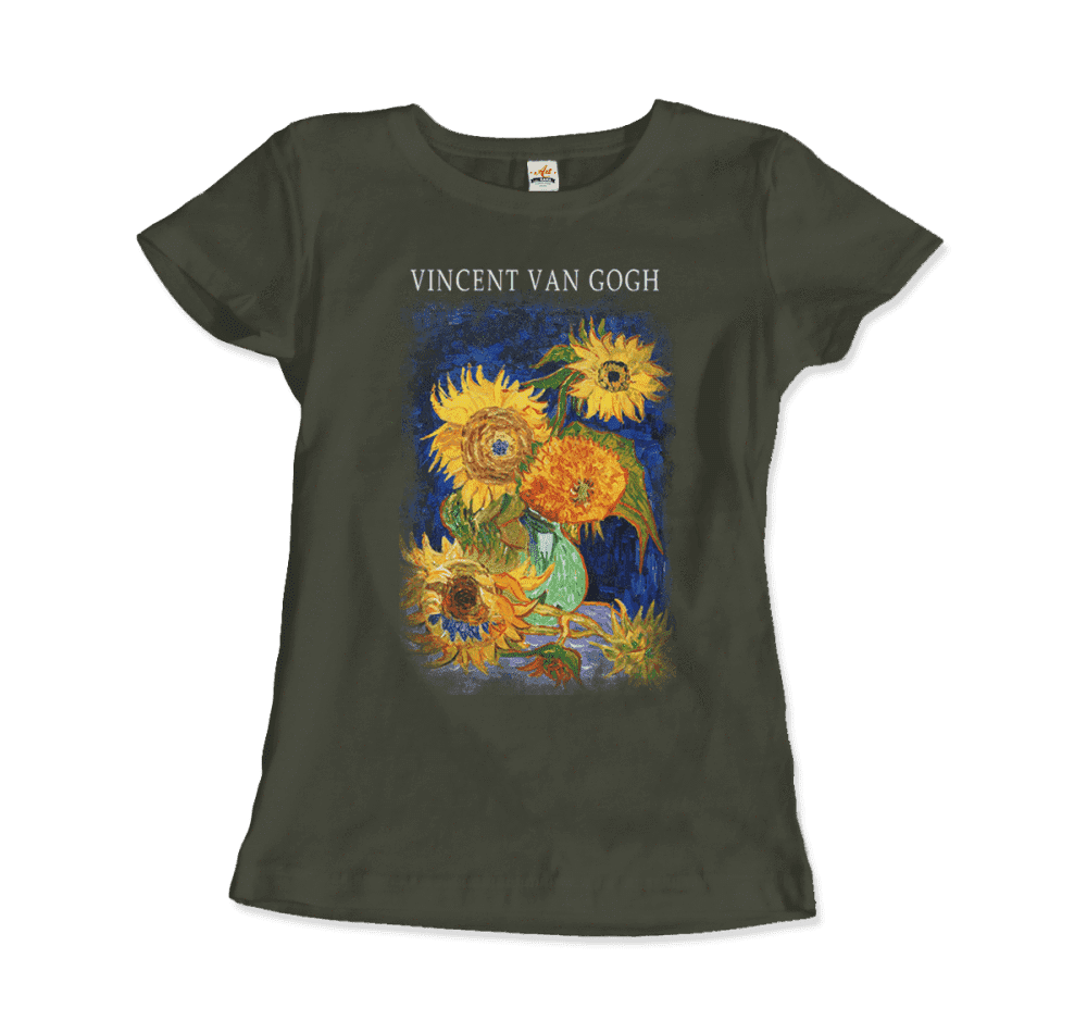 Van Gogh Five Sunflowers 1888, Artwork T-Shirt