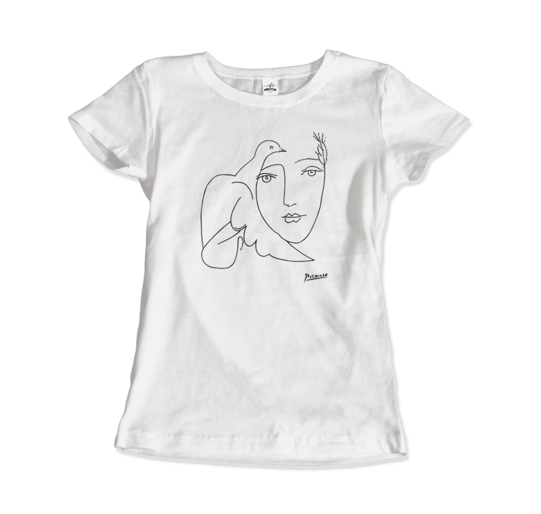 Pablo Picasso Peace (Dove and Face) Artwork T-Shirt