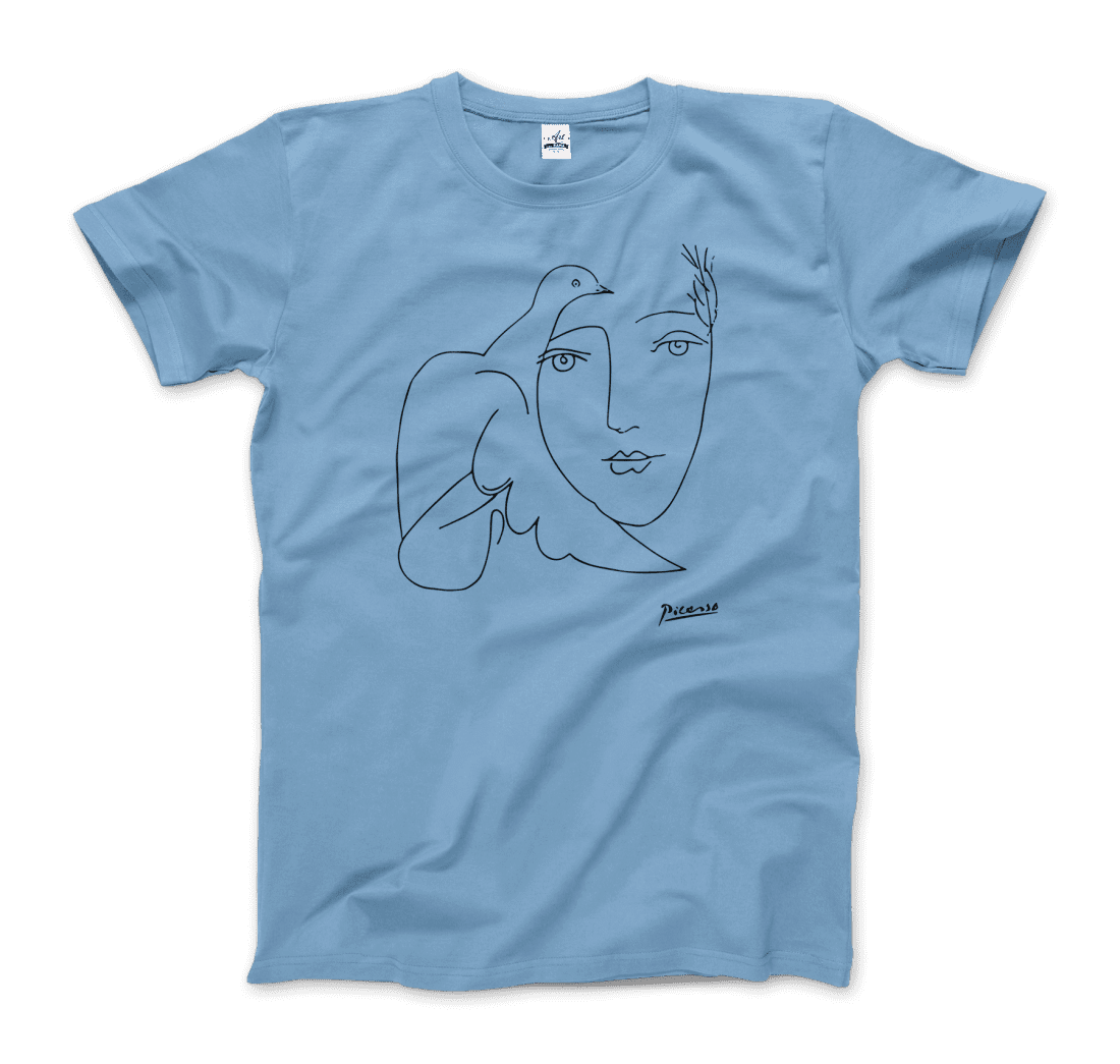 Pablo Picasso Peace (Dove and Face) Artwork T-Shirt