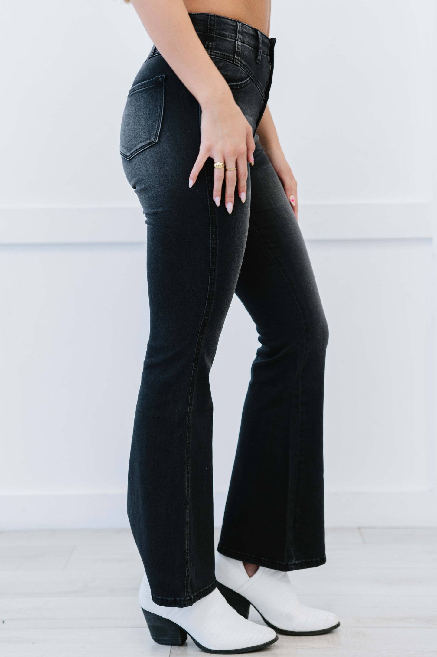 Kancan High Rise Flared Leg Jeans